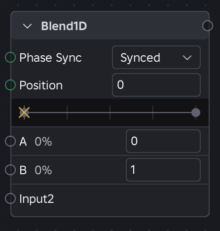 Blend1D node