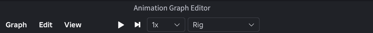 Play button icon for previewing animations