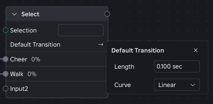 Default Transition