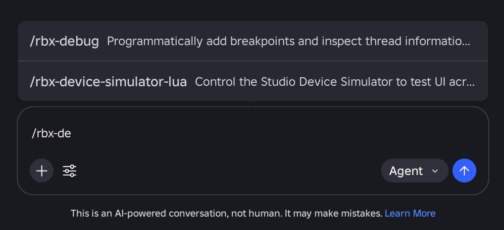 Using skills manually in Assistant.