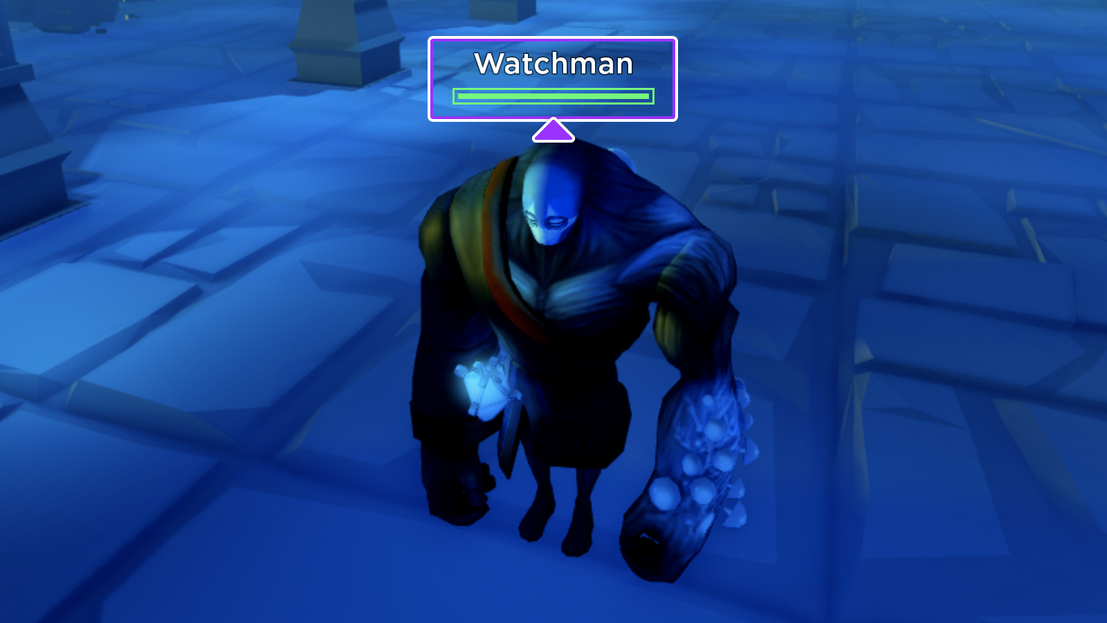 Character display information above an in-game avatar