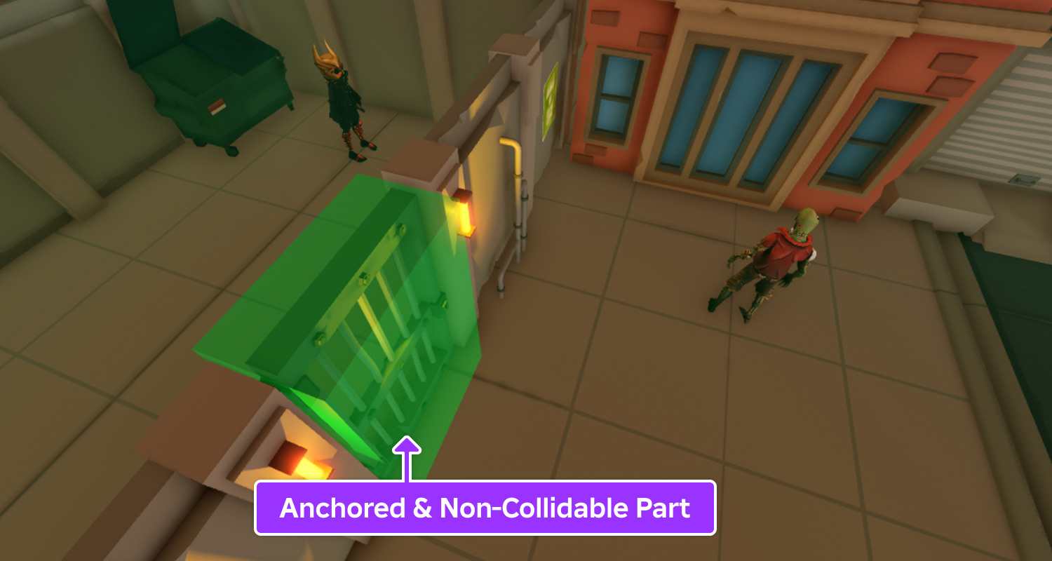 Anchored part defining a region to apply a pathfinding modifier to.