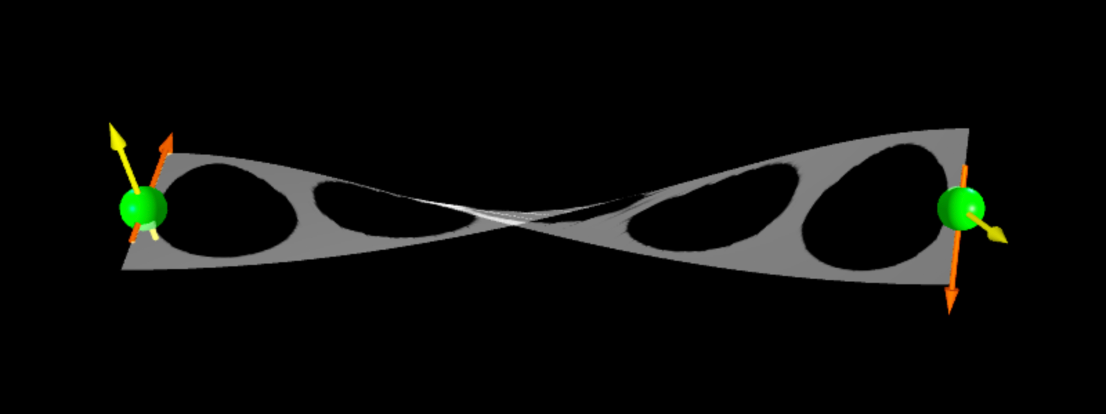 The same texture from the previous image is now curved because the attachments are in different orientations.