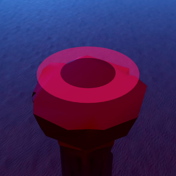 Emitter of Disc shape with ShapePartial value of 0.5
