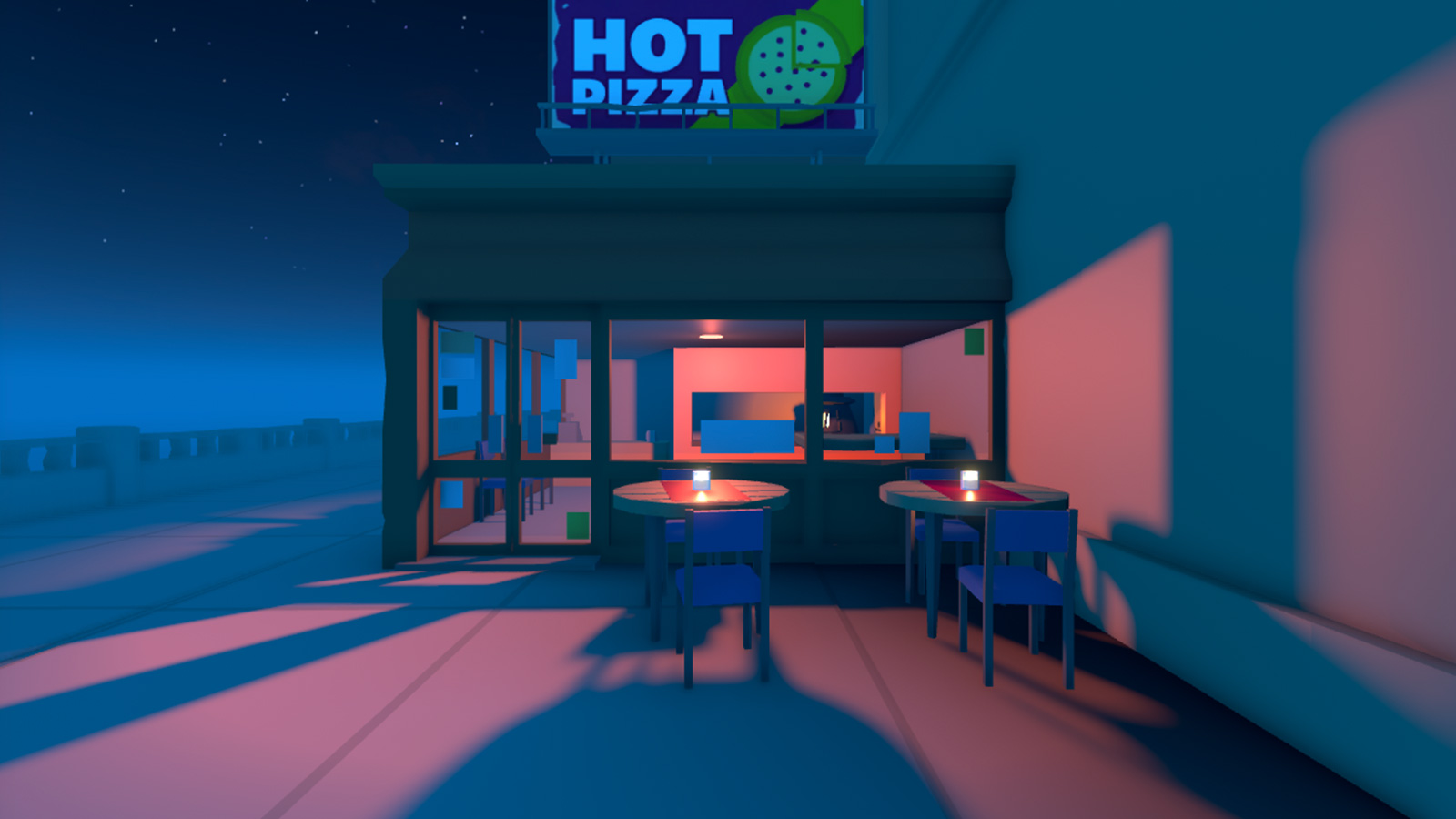 Game with retro ColorGrading applied