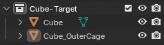 The Blender Outliner showing a render mesh with a single _OuterCage.