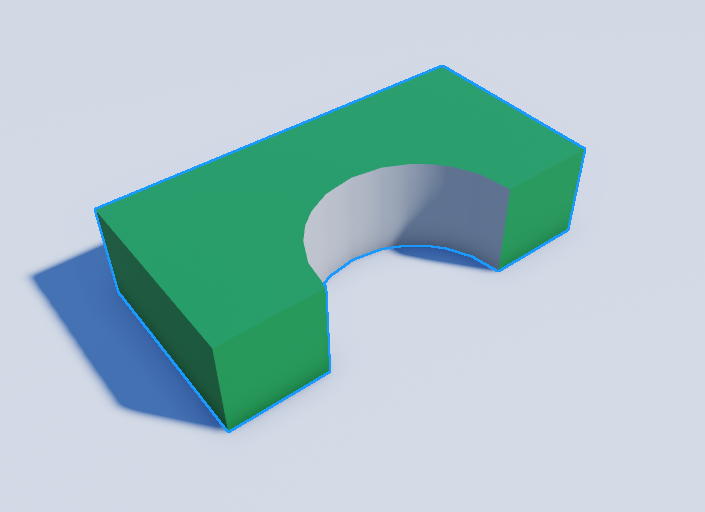 A block and a cylinder combined into one object.