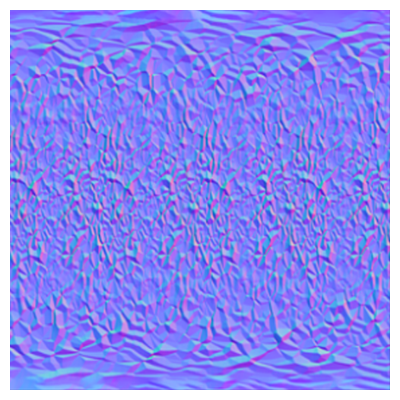 A completely filled teal image with a heavy amount of surface aberrations in slightly lighter and darker shades