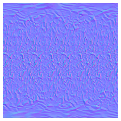 A completely filled teal image with a moderate amount of surface aberrations in slightly lighter and darker shades