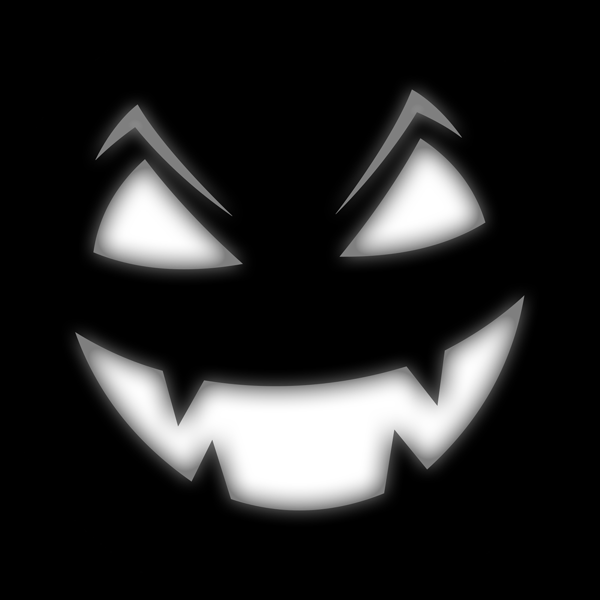 A jack-o-lantern face.