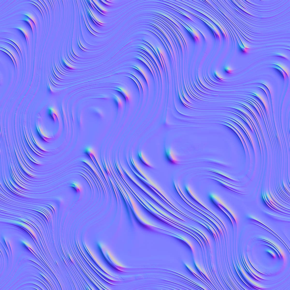 A completely filled image, mostly cyan with streaks and bumps across the surface giving the impression of a tactile surface.
