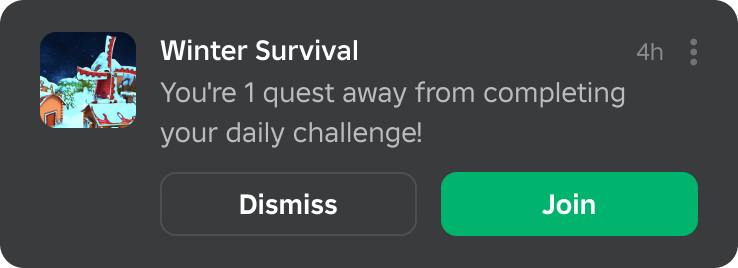 Example notification