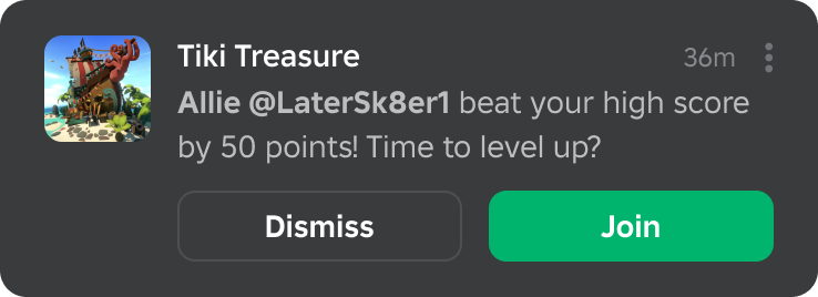 Example notification