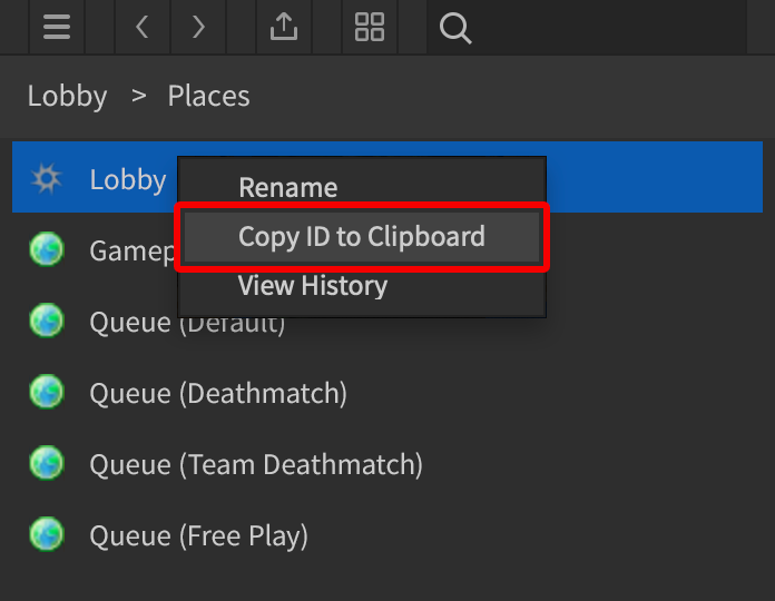 Copy Lobby ID