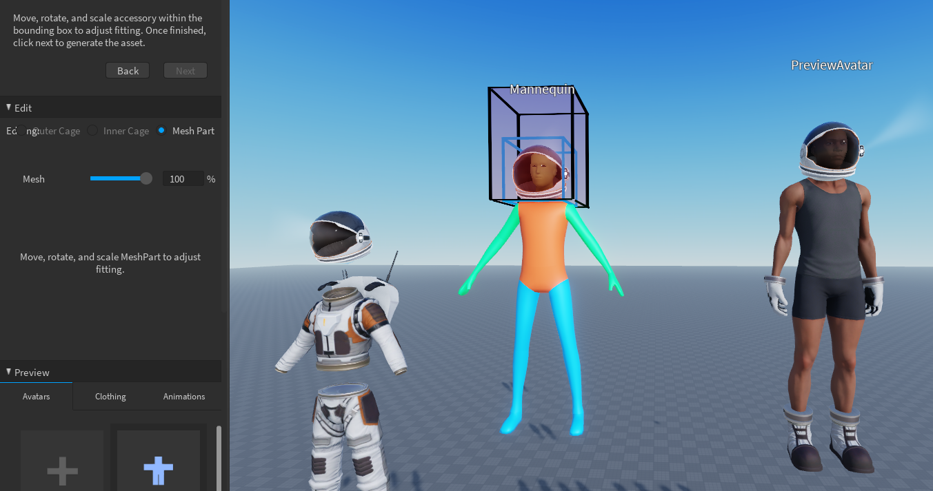 Adjusting Layered Clothing Helmet with Accessory Fitting Tool