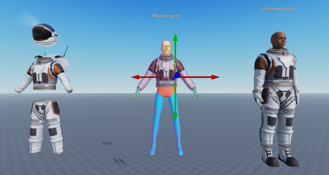 Using Accessory Fitting Tool Mannequin