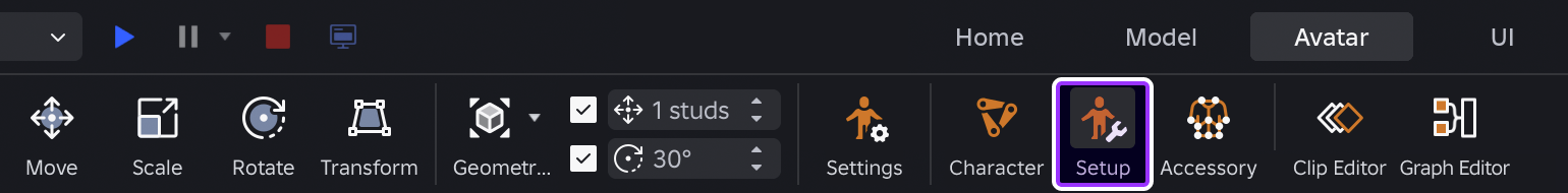 Avatar Preview button indicated in Avatar tab