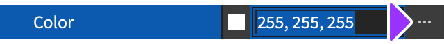 Button to open color sequence popup