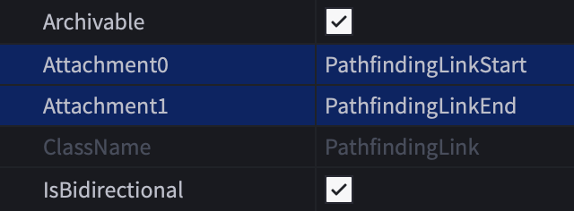 Attachment0/Attachment1 properties of a PathfindingLink.