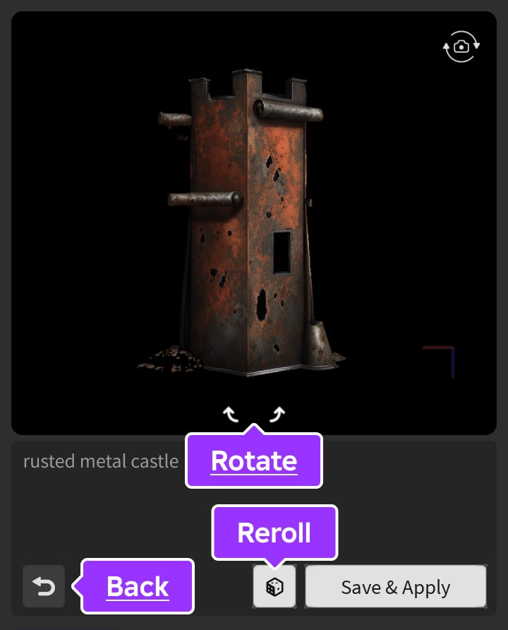 Texture preview showing in tool window