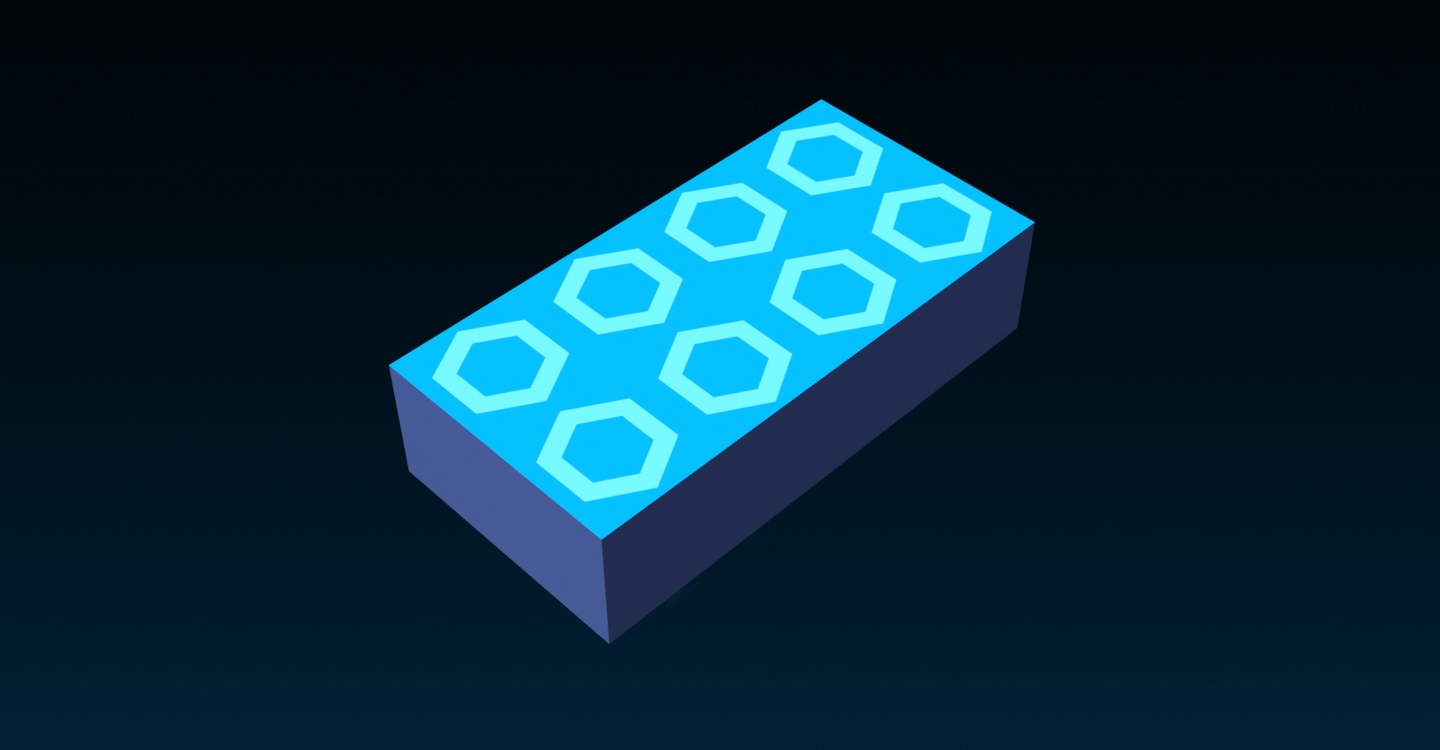 The same blue texture repeated eight times on a block part.