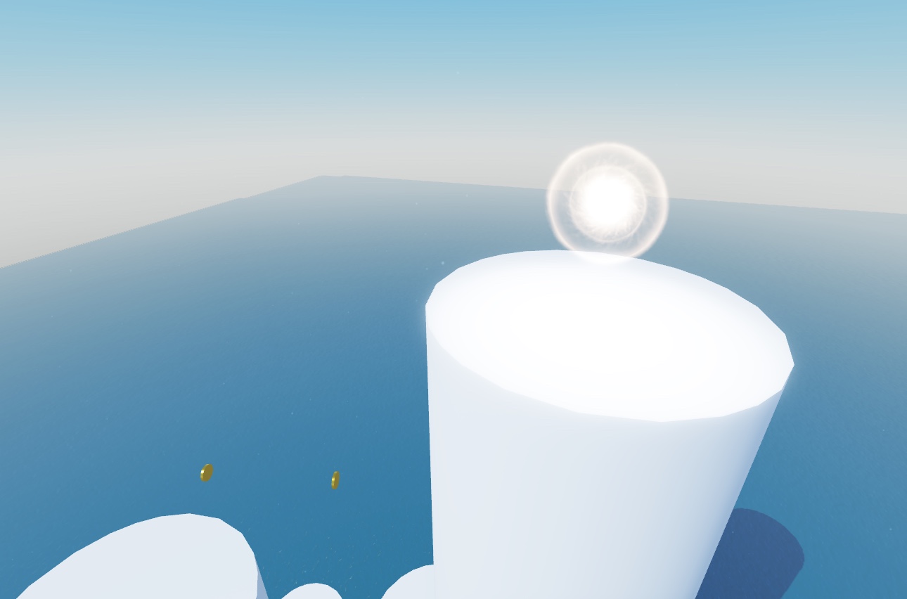 The sample Island Jump game with Soft lighting style.