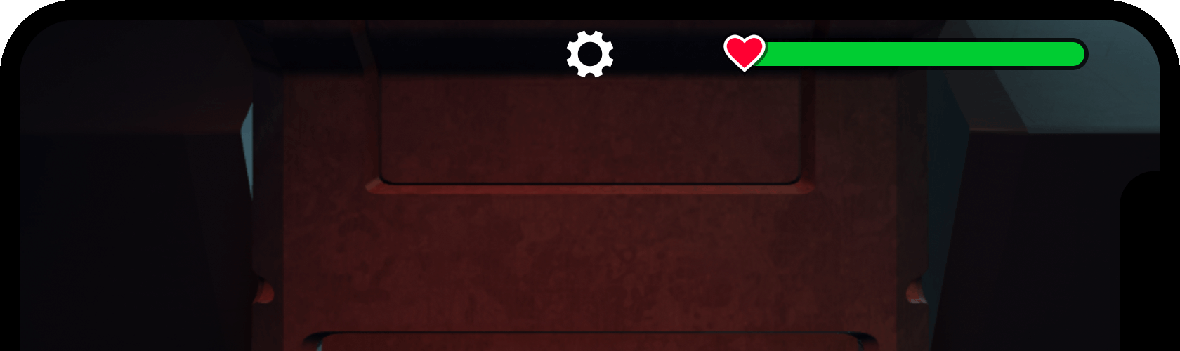 Final settings button in top-center of the screen.