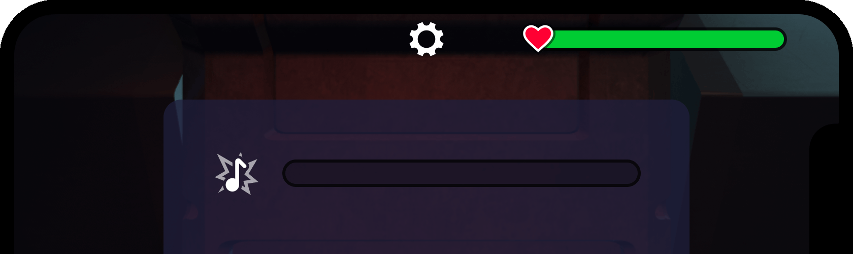 Slider frame positioned to the right of the icon.