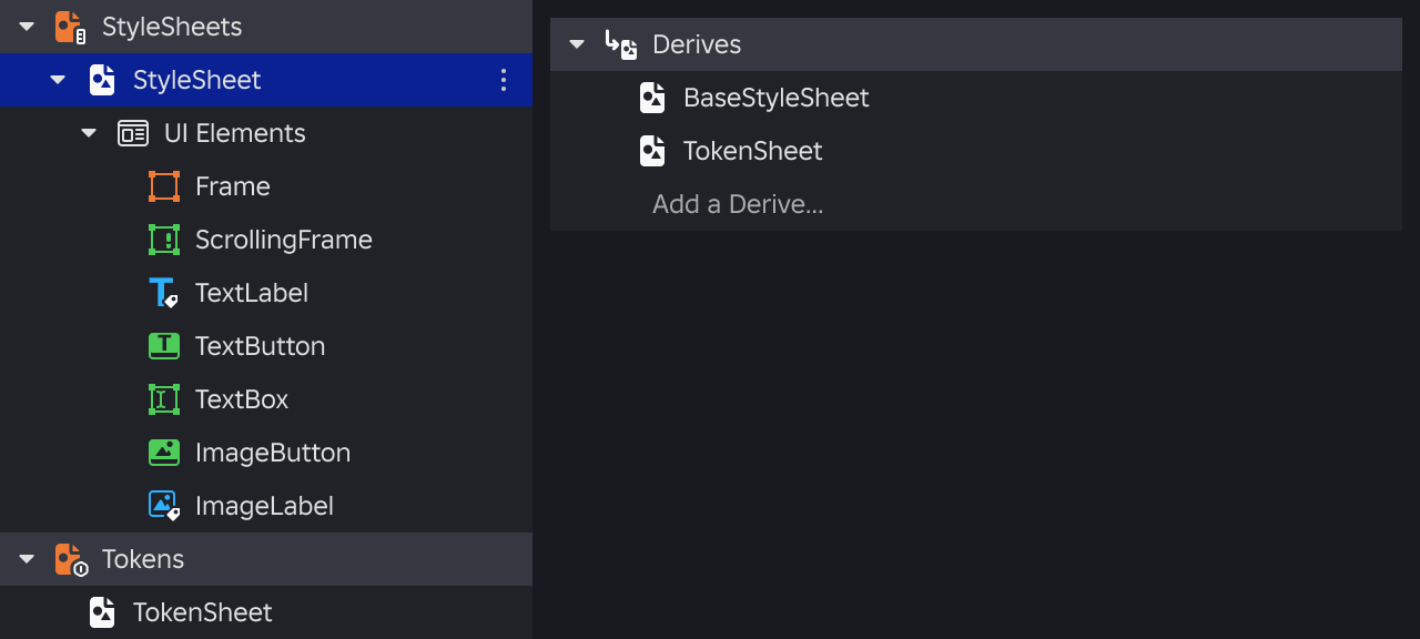 Initial configuration of design sheet in Style Editor.