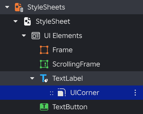 Resulting pseudo instance in the Style Editor.