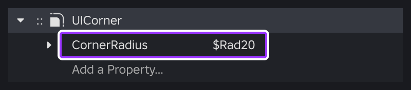 Pseudo instance configured with tokens in the Style Editor.