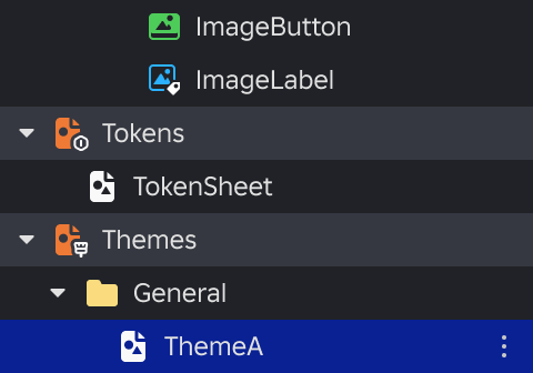 New theme created in the Style Editor.