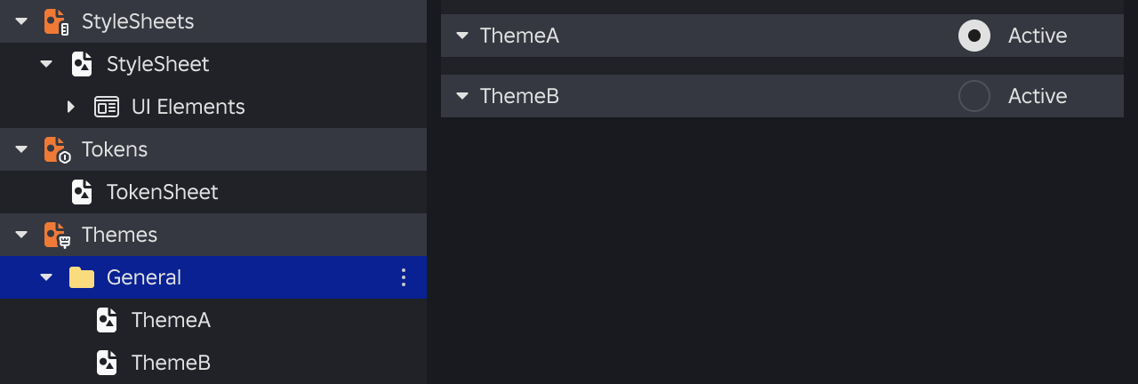 ThemeA swapped in the Style Editor.
